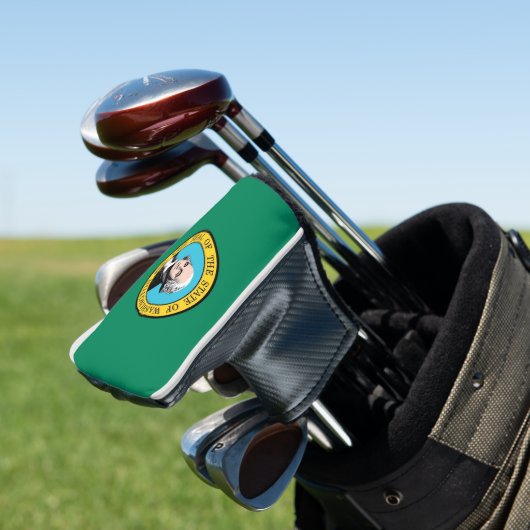 Golf Putter Abdeckung mit Flag Washington Staat Headcover (In Situ)