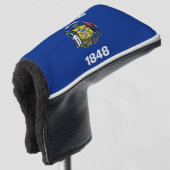 Golf Putter Abdeckung mit Flag Wisconsin Staat Headcover (3/4 Vorderseite)