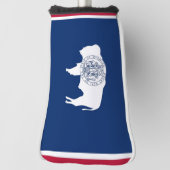 Golf Putter Abdeckung mit Flag Wyoming Staat Headcover (Rotieren 90)