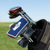 Golf Putter Abdeckung mit Flag Wyoming Staat Headcover (In Situ)