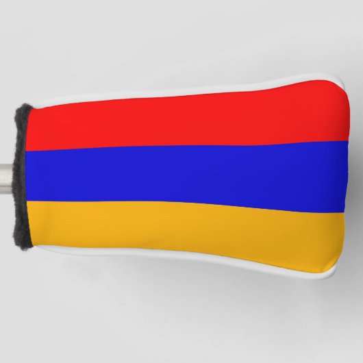 Golf Putter Abdeckung mit Flagge Armeniens Headcover (Vorderseite)