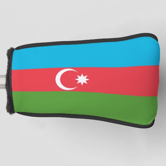 Golf Putter Abdeckung mit Flagge Aserbaidschans Headcover (Vorderseite)
