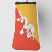 Golf Putter Abdeckung mit Flagge Bhutans Headcover (Rotieren 90)