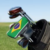 Golf Putter Abdeckung mit Flagge Brasiliens Golf Headcover (In Situ)