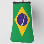 Golf Putter Abdeckung mit Flagge Brasiliens Headcover (Rotieren 90)