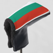 Golf Putter Abdeckung mit Flagge Bulgariens Headcover (3/4 Vorderseite)