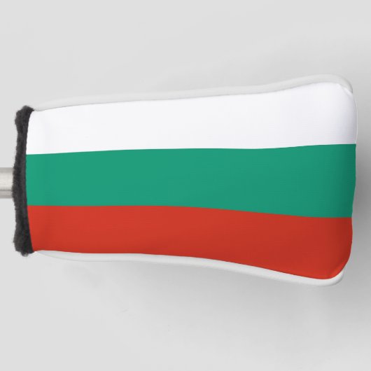 Golf Putter Abdeckung mit Flagge Bulgariens Headcover (Vorderseite)