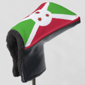 Golf Putter Abdeckung mit Flagge Burundis Headcover (3/4 Vorderseite)