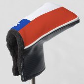 Golf Putter Abdeckung mit Flagge Chile Headcover (3/4 Vorderseite)