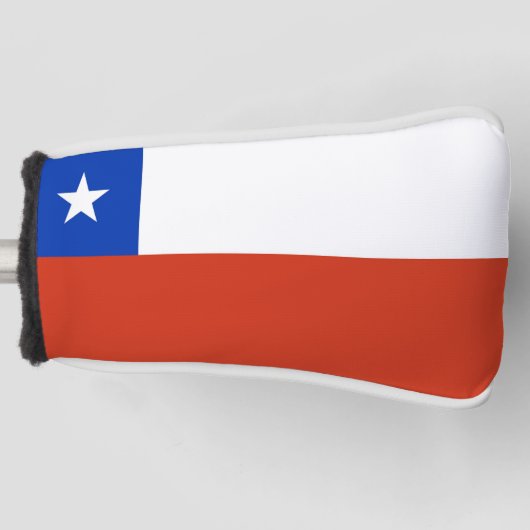 Golf Putter Abdeckung mit Flagge Chile Headcover (Vorderseite)