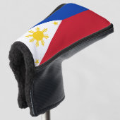 Golf Putter Abdeckung mit Flagge der Philippinen Golf Headcover (3/4 Vorderseite)