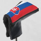 Golf Putter Abdeckung mit Flagge der Slowakei Headcover (3/4 Vorderseite)