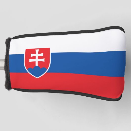 Golf Putter Abdeckung mit Flagge der Slowakei Headcover (Vorderseite)
