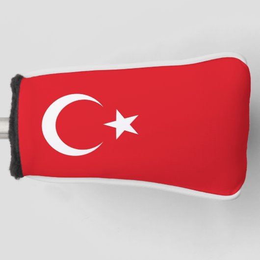 Golf Putter Abdeckung mit Flagge der Türkei Golf Headcover (Vorderseite)