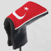 Golf Putter Abdeckung mit Flagge der Türkei Headcover (3/4 Vorderseite)