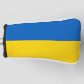 Golf Putter Abdeckung mit Flagge der Ukraine Golf Headcover (Vorderseite)