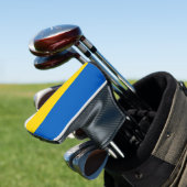 Golf Putter Abdeckung mit Flagge der Ukraine Headcover (In Situ)