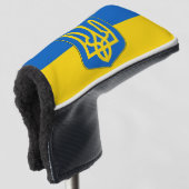 Golf Putter Abdeckung mit Flagge der Ukraine Headcover (3/4 Vorderseite)
