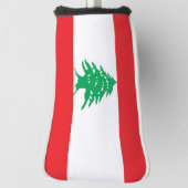 Golf Putter Abdeckung mit Flagge des Libanon Headcover (Rotieren 90)