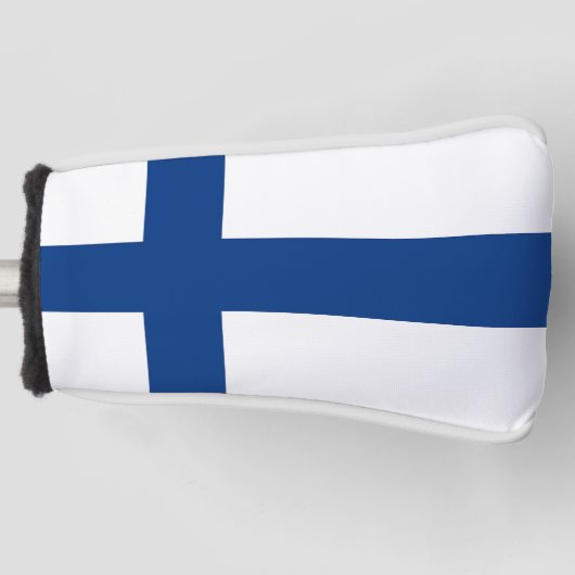 Golf Putter Abdeckung mit Flagge Finnlands Golf Headcover (Vorderseite)