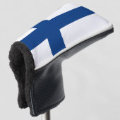 Golf Putter Abdeckung mit Flagge Finnlands Headcover (3/4 Vorderseite)