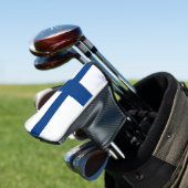 Golf Putter Abdeckung mit Flagge Finnlands Headcover (In Situ)