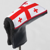 Golf Putter Abdeckung mit Flagge Georgiens Headcover (3/4 Vorderseite)