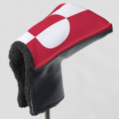 Golf Putter Abdeckung mit Flagge Grönlands Headcover (3/4 Vorderseite)