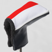 Golf Putter Abdeckung mit Flagge Indonesiens Headcover (3/4 Vorderseite)