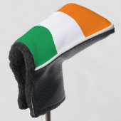 Golf Putter Abdeckung mit Flagge Irlands Headcover (3/4 Vorderseite)