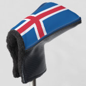 Golf Putter Abdeckung mit Flagge Islands Headcover (3/4 Vorderseite)