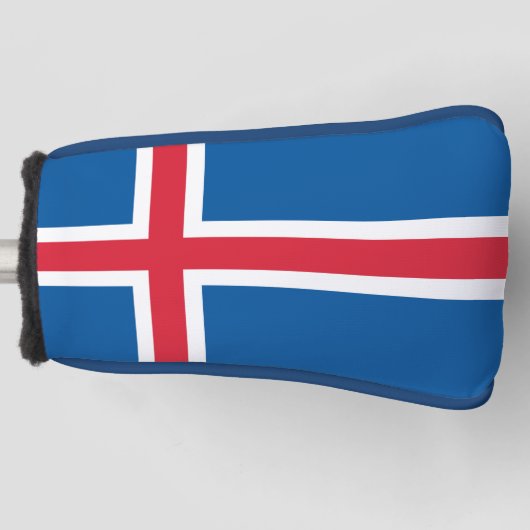 Golf Putter Abdeckung mit Flagge Islands Headcover (Vorderseite)