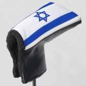 Golf Putter Abdeckung mit Flagge Israels Golf Headcover (3/4 Vorderseite)