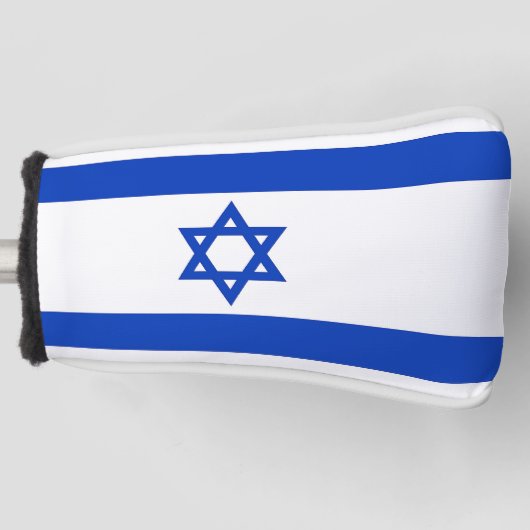 Golf Putter Abdeckung mit Flagge Israels Golf Headcover (Vorderseite)