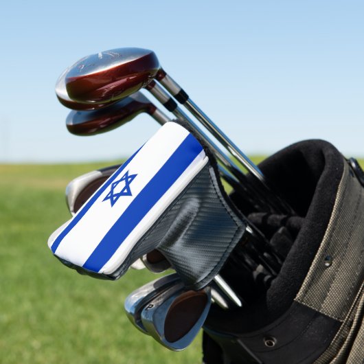 Golf Putter Abdeckung mit Flagge Israels Golf Headcover (In Situ)