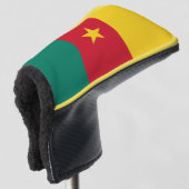 Golf Putter Abdeckung mit Flagge Kameruns Headcover (3/4 Vorderseite)
