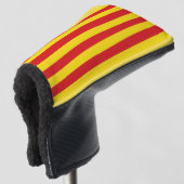 Golf Putter Abdeckung mit Flagge Kataloniens Headcover (3/4 Vorderseite)