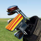 Golf Putter Abdeckung mit Flagge Kataloniens Headcover (In Situ)