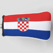 Golf Putter Abdeckung mit Flagge Kroatiens Headcover (Vorderseite)