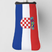 Golf Putter Abdeckung mit Flagge Kroatiens Headcover (Rotieren 90)