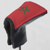 Golf Putter Abdeckung mit Flagge Marokkos Headcover (3/4 Vorderseite)