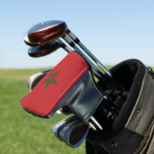 Golf Putter Abdeckung mit Flagge Marokkos Headcover (In Situ)