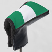 Golf Putter Abdeckung mit Flagge Nigerias Golf Headcover (3/4 Vorderseite)