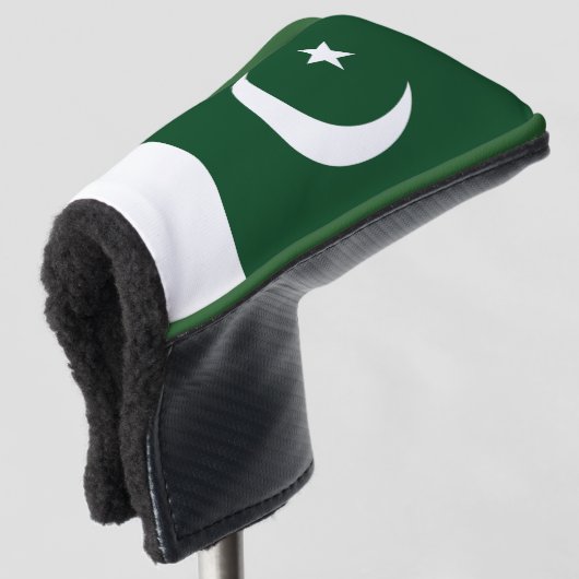 Golf Putter Abdeckung mit Flagge Pakistans Headcover (3/4 Vorderseite)
