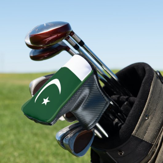 Golf Putter Abdeckung mit Flagge Pakistans Headcover (In Situ)