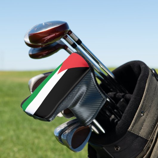 Golf Putter Abdeckung mit Flagge Palästinas Golf Headcover (In Situ)