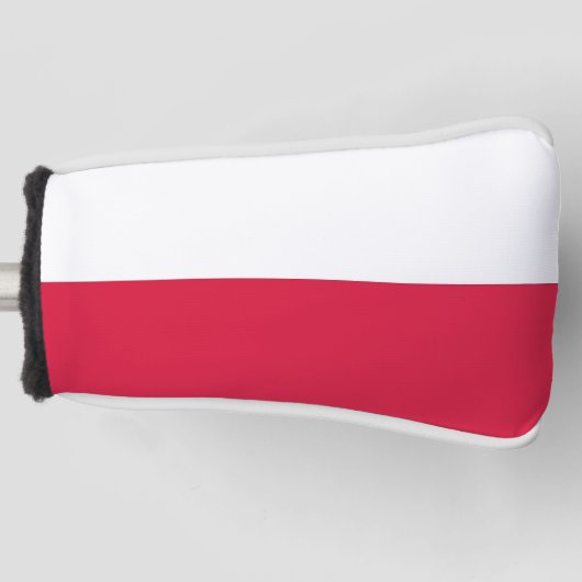 Golf Putter Abdeckung mit Flagge Polens Headcover (Vorderseite)