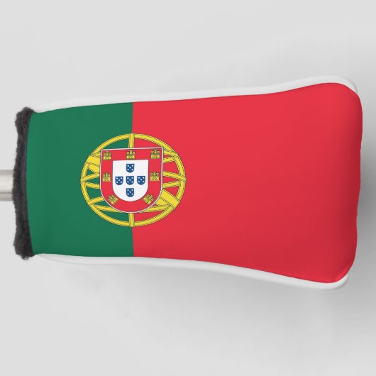 Golf Putter Abdeckung mit Flagge Portugals Golf Headcover (Vorderseite)