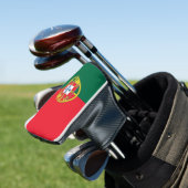Golf Putter Abdeckung mit Flagge Portugals Headcover (In Situ)
