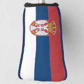 Golf Putter Abdeckung mit Flagge Serbiens Headcover (Rotieren 90)